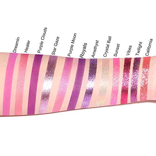 Mac Purple Eyeshadow Palette 12 Vibrant Shades Bold Makeup Looks New - Image 4