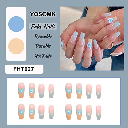 Crip Blue Acrylic Nail Art Design for Stylish and Trendy Nail Looks - Image 3