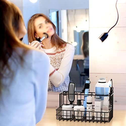 Compact Curling Iron and Blow Dryer Hair Styling Tool Storage Organizer - Image 2