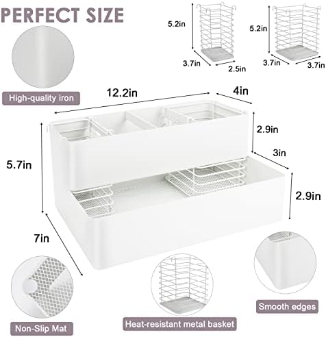Hair styling tool organizer for wall mounting. - Image 2
