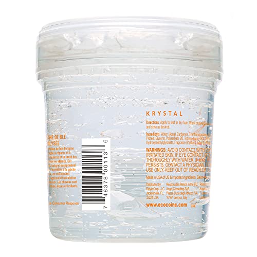 Natural Eco-Friendly Strong Hold Hair Gel, 8 oz, Paraben-Free Formula - Image 6
