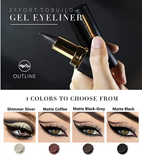 Black Gel Eyeliner Pen for Precise Application, Long-Lasting Formula, 0.5g Capacity - Image 6