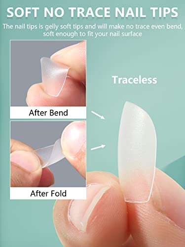 Short Tapered Square Acrylic Nails - Image 4