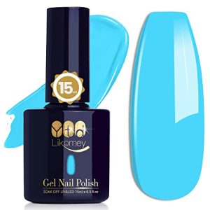 Blue Sky 15ml Gel Nail Polish, Long-Lasting High-Gloss Finish for Beautiful Nails