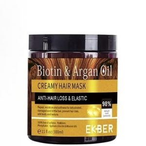 Biotin Hair Cream for Stronger Healthier Hair 8 oz Moisturizing Formula