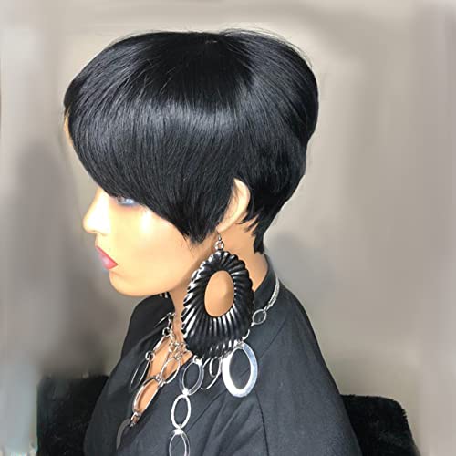 African American Short Human Hair Wig - Image 2