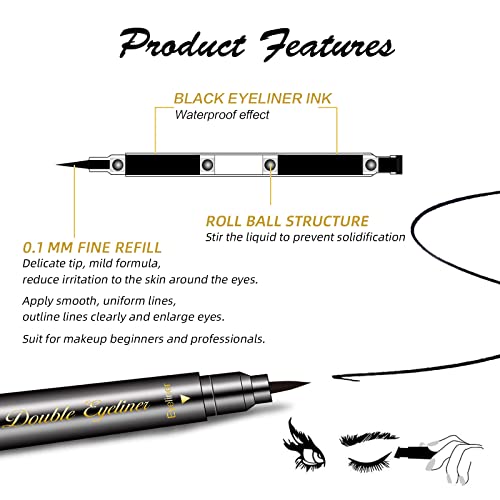 5-Piece Black Eyeliner Set Assorted Shades for Effortless Eye Makeup Application - Image 6