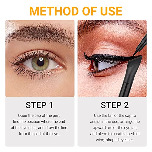Dark Blue Eyeliner Pencil for Smooth Application and Long-Lasting Wear - Image 3