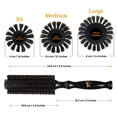 UK Round Bristle Hair Brush - Image 3