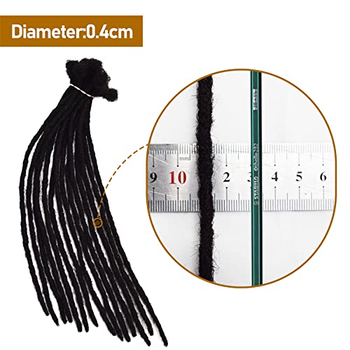 Natural Brown Human Hair Dreadlock Extensions 20 Inches Long for Full Styles - Image 7