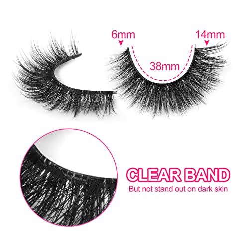 6 Pairs Natural False Eyelashes for Beautiful Lush Look - Image 2