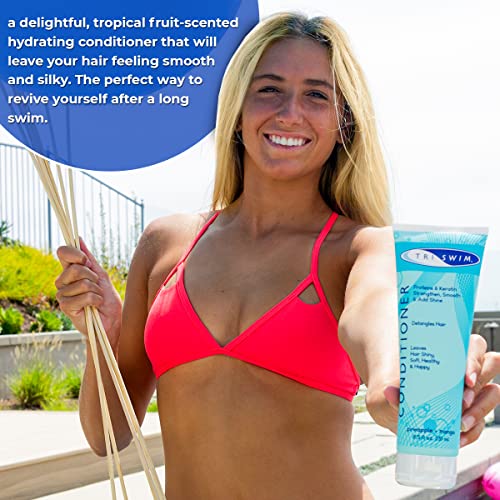 Swim Hair Conditioner Chlorine Protection 8 oz Moisturizing Formula for Swimmers - Image 5