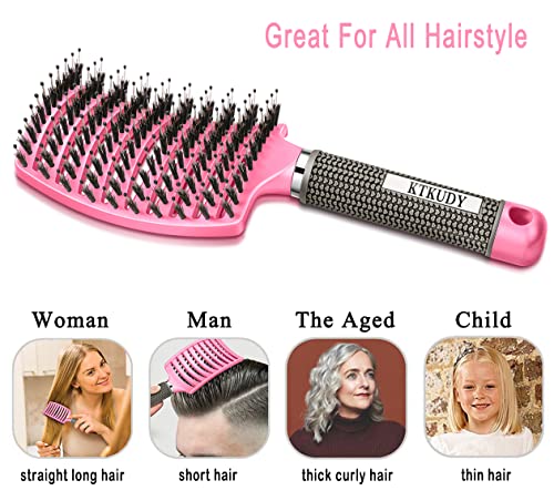 Tangle Cherub Kids Easy Detangling Hair Brush Soft Bristles Colorful Design - Image 5