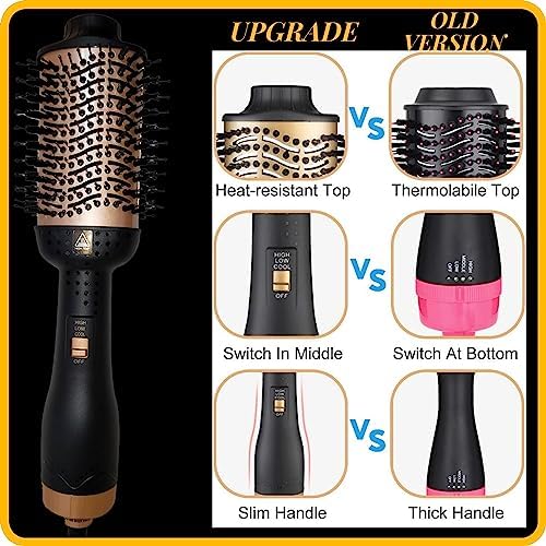 10-in-1 Ceramic Hair Dryer Brush for Salon-Quality Straightening and Silky Smooth Results - Image 7