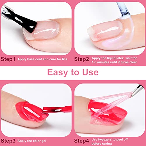 Nail Polish with Tape Technique - Image 6