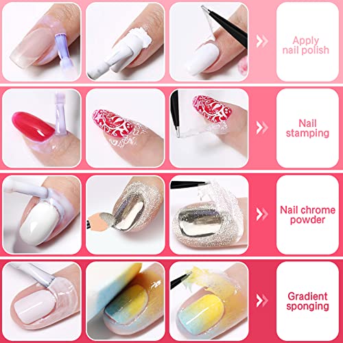 Nail Polish with Tape Technique - Image 5