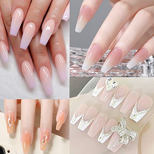 Coffin Gel Acrylic Nails - Image 7