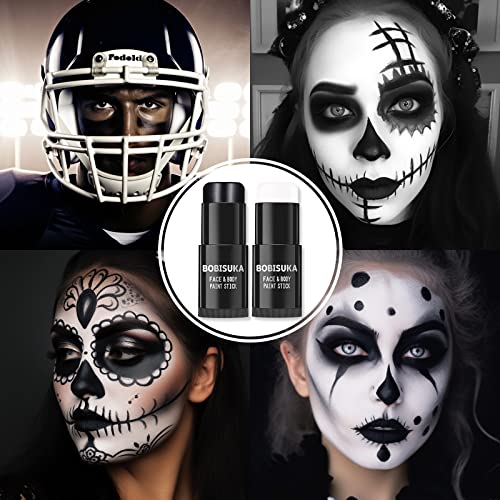 Black Halloween Makeup with Black Eyeshadow - Image 6