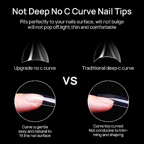 7-Inch Clear Acrylic Nail Extension Molds for Professional and DIY Nail Art - Image 5