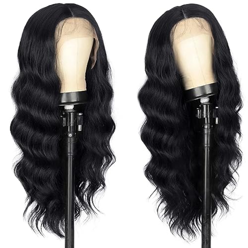 Synthetic and Human Hair Blend Wig Medium Natural Look Comfortable Fit - Image 6