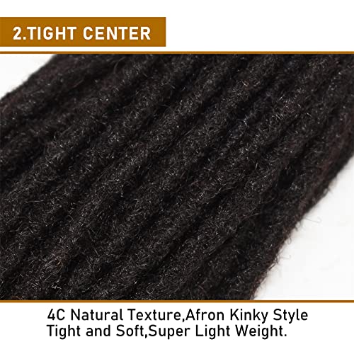Natural Brown Human Hair Dreadlock Extensions 20 Inches Long for Full Styles - Image 4