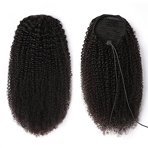 Curly Human Hair Drawstring Ponytail - Image 2
