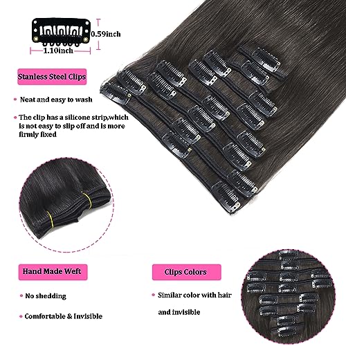 18 Inch Natural Black 100% Remy Human Hair Extensions - Image 5