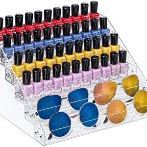 24 Bottle Acrylic Nail Polish Holder Organizer Display Stand Clear
