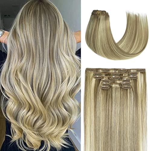 Clip-In Natural Human Hair Extensions for Full Volume and Length