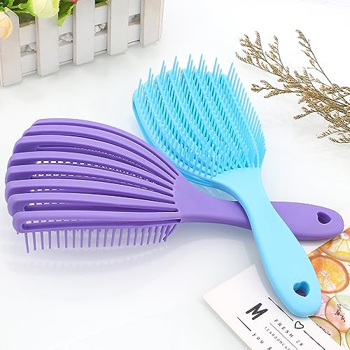 Gentle Glide Detangling Brush for Curly Hair with Smooth Finish, 1 Count - Image 9