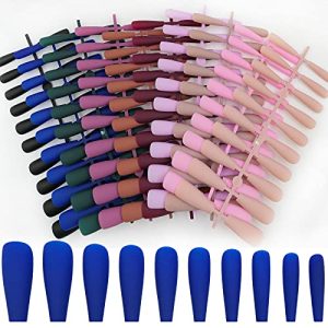 Stylish Two-Tone Acrylic Nail Set for Both Hands - Perfect for Nail Art