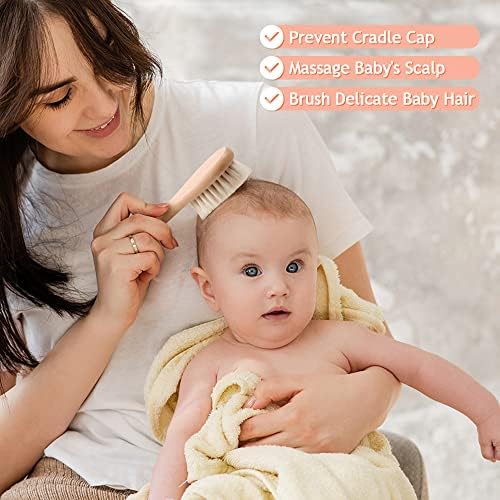 Soft Bristle Australian Baby Hair Brush for Gentle Grooming Delicate Scalps - Image 2