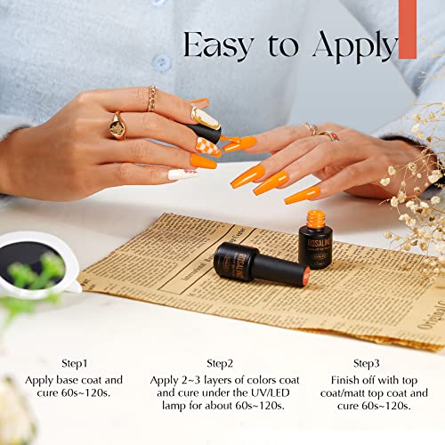 Rosalind 15ml Gel Nail Polish Long-lasting Quick-dry Formula for Beautiful Nails - Image 6