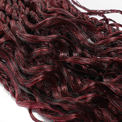 24 Inch 100% Human Hair Pre-looped Box Braids Extensions Natural Texture - Image 7