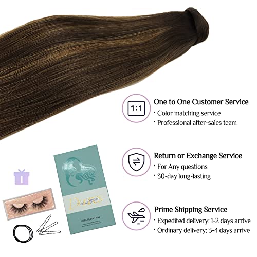 18 Inch Clip-In Human Hair Ponytail Extension Natural Look and Feel - Image 8
