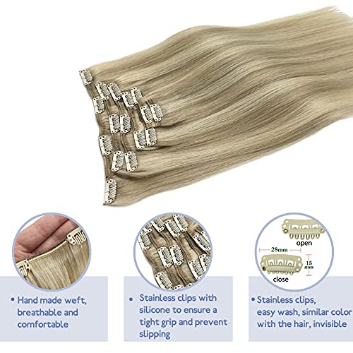 Blonde Human Hair Clip-In Extension - Image 4
