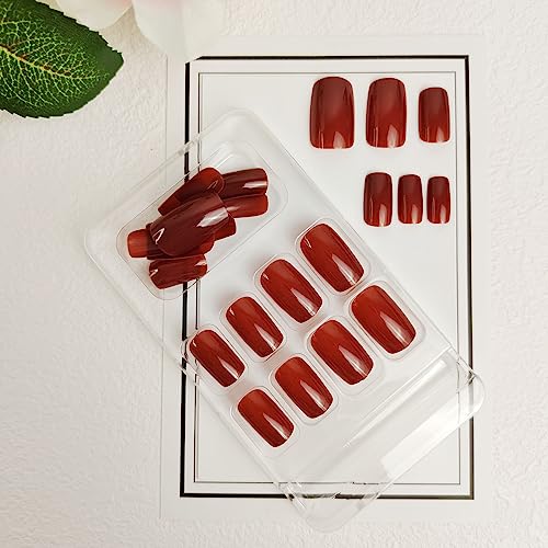 Trendy Solid Color Acrylic Nails Set for a Stylish At-Home Manicure - Medium Length - Image 3