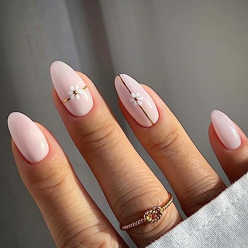 24-Piece Almond Shape Acrylic Nail Set for Salon Quality Manicure Easy Application