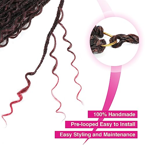 24 Inch 100% Human Hair Pre-looped Box Braids Extensions Natural Texture - Image 4