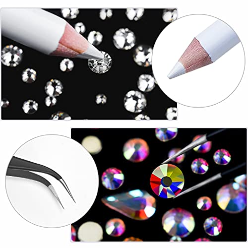Rhinestone Acrylic Nails Set 24 Pieces Various Designs for Stunning Nail Art - Image 4