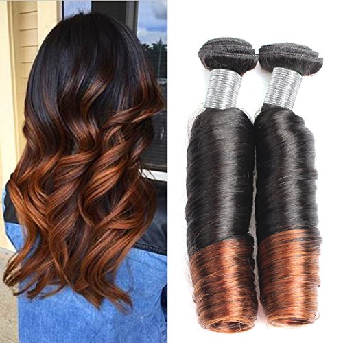 14 Inch 100% Remy Human Hair Weave, Romance Curl, Natural Black - Image 2