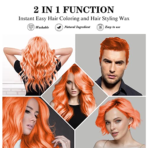 Temporary Orange Hair Color Spray for Instant Vibrant Style, 4 oz - Image 4