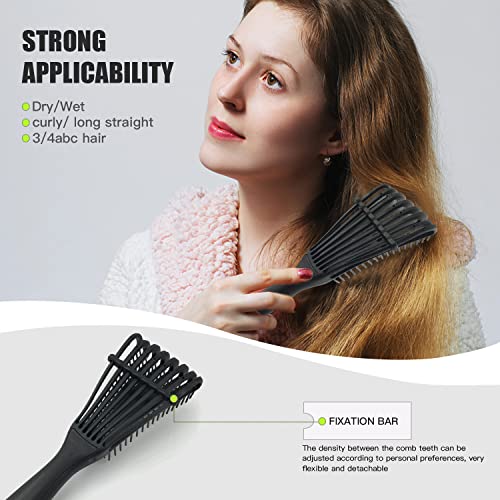 Artnaturals 2-Piece Detangling Brush Set for All Hair Types Easy Grip - Image 5