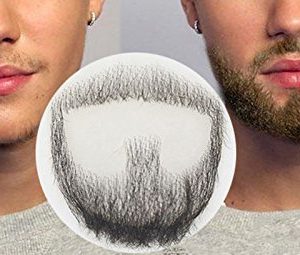 Realistic Natural Human Hair Beard for Cosplay and Costumes, Comfortable Wear