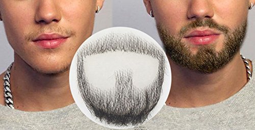 Realistic Natural Human Hair Beard for Cosplay and Costumes, Comfortable Wear
