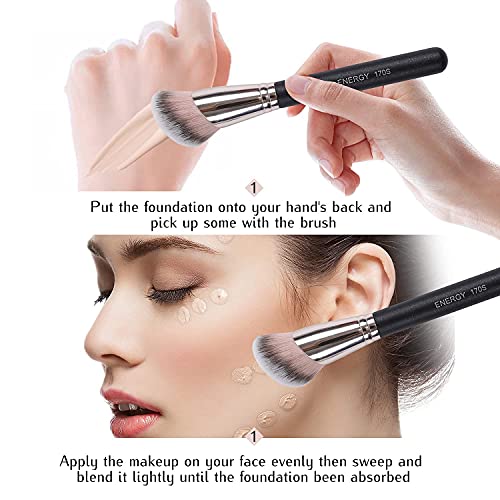 Pro Mac Foundation Brush for Flawless Application, New, Professional Makeup Tool - Image 3