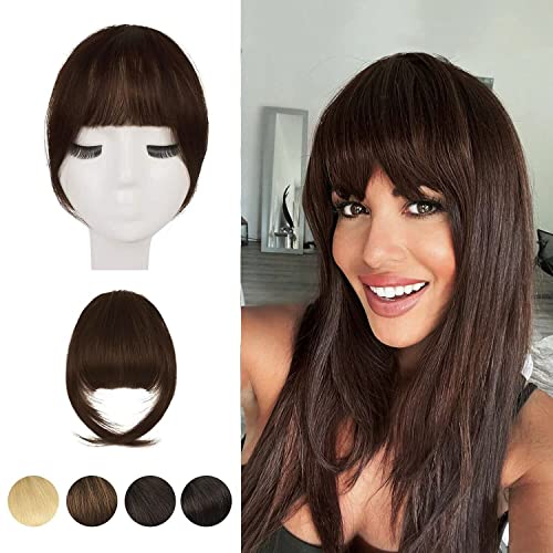 Clip-On Human Hair Fringe
