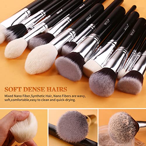 10 Piece Synthetic Hair Makeup Brush Set for Flawless Application and Easy Cleaning - Image 3