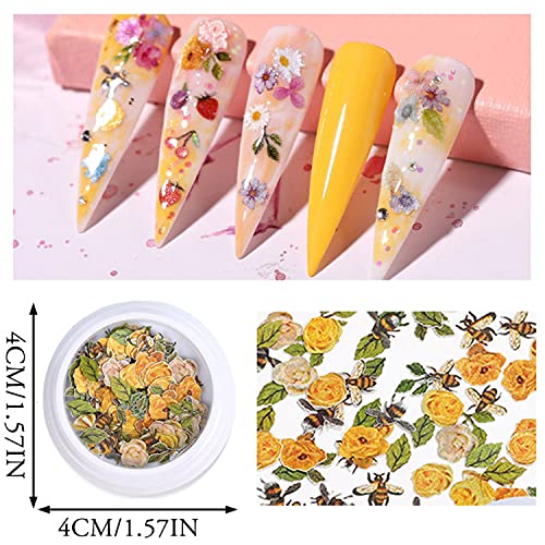6 Vibrant Flower-Themed Nail Polish Set for Beautiful Manicured Nails - Image 5