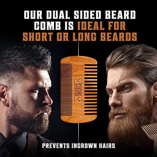 Natural Boar Bristle Beard Brush for Grooming Styling - Compact Size - Image 4